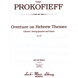 Overture on Hebrew Themes, Op. 34 - Clarinet, String Quartet, and Piano