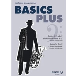 Basics Plus - Studies for 1 or 2 Bass Clef Brass Instruments