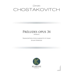 Preludes, Op. 34 (Excerpts) - Clarinet and Piano