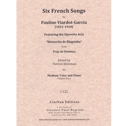 6 French Songs - Medium Voice and Piano