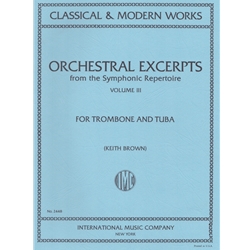 Orchestral Excerpts, Volume 3 - Trombone and Tuba