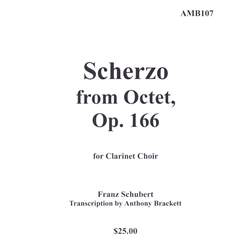 Scherzo from Octet, Op. 166 - Clarinet Choir