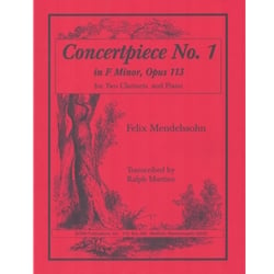 Concertpiece No. 1 in F Minor, Op. 113 - 2 Clarinets and Piano