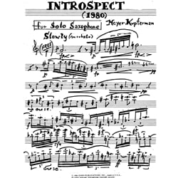 Introspect - Alto Saxophone Unaccompanied