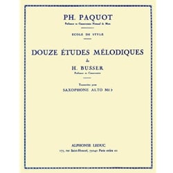 12 Melodic Etudes - Alto Saxophone