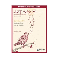 Art Songs for School and Studio (Second Year) - Medium High Voice