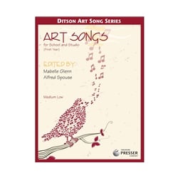 Art Songs for School and Studio (First Year) - Medium Low Voice