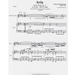 Aria from Suite No. 3 in D minor, BWV 1068 - E-flat Sopranino Sax and Piano