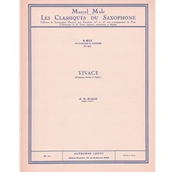 Vivace from Violin Sonata No. 5 - Alto Saxophone and Piano