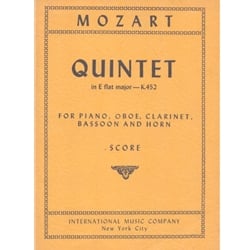 Quintet in Eb Major K.452 - Study Score