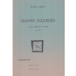 Quatre Esquisses Op. 154 for Woodwind Quartet - Score