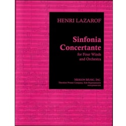 Sinfonia Concertante for 4 Winds and Orchestra - Score