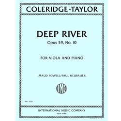 Deep River, Opus 59, No. 10 - Viola and Piano