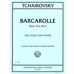 Barcarolle, Opus 37a, No. 6 - Cello and Piano