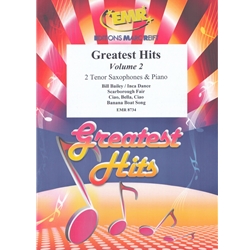 Greatest Hits Volume 2 - Tenor Saxophone Duet and Piano w/opt Percussion