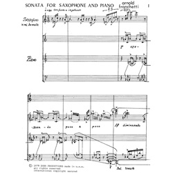 Sonata - Alto Saxophone and Piano