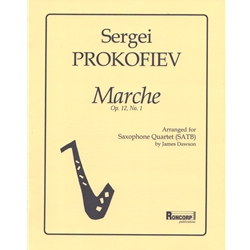 Marche, Op. 12, No. 1 - Saxophone Quartet SATB