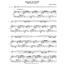Imagens do Brasil - Alto Saxophone and Piano
