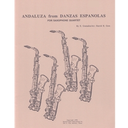 Andaluza from "Danzas Espanolas" - Saxophone Quartet (AATB)