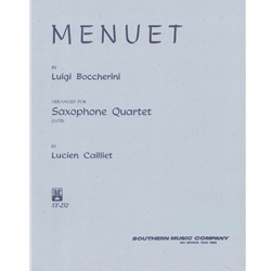 Menuet - Saxophone Quartet (SATB)