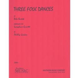 3 Folk Dances - Saxophone Quartet (AATB)