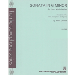 Sonata in G minor - Alto Saxophone and Piano