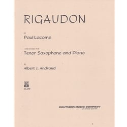 Rigaudon - Tenor Saxophone and Piano