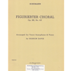 Figurierter Choral Op. 68, No. 42 - Tenor Saxophone and Piano