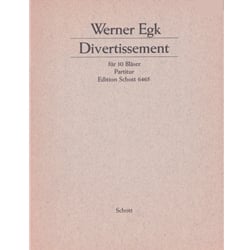 Divertissement for 10 Winds - Score