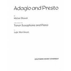 Adagio & Presto - Tenor Saxophone and Piano