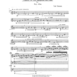 Chanson - Alto Sax and Piano