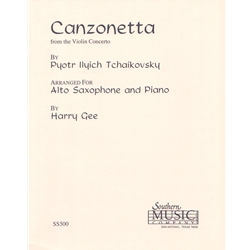 Canzonetta from Violin Concerto - Alto Saxophone and Piano