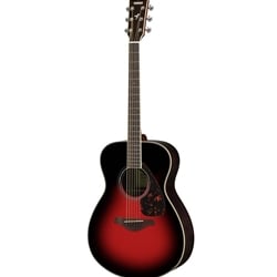 Yamaha FS830 Acoustic Guitar, Solid Spruce Top, Rosewood Back and Sides - Dusk Sun Red