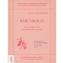 Barcarolle - Alto (or Tenor) Saxophone and Piano