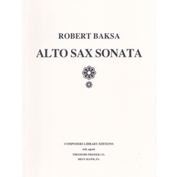 Sonata - Alto Saxophone and Piano