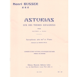 Asturias On Spanish Tunes, Op. 84 - Alto Saxophone and Piano