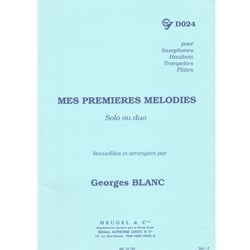 My First Melodies - For Flute, Oboe, Trumpet, or Saxophone; Solo or Duet