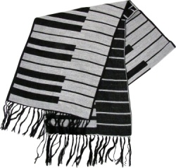 Keyboard Cashmere-Like Scarf