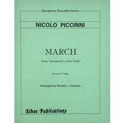 March from "Alessandro nelle Indie" - Saxophone Choir