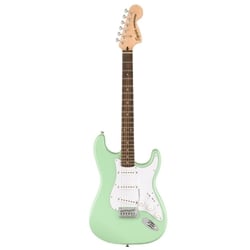 Squier FSR Affinity Series Stratocaster, Laurel Fingerboard, White Pickguard, Surf Green