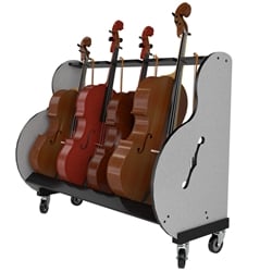 Mobile 4 Cello Storage Rack for Classrooms