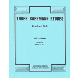 3 Baermann Etudes - Clarinet and Piano