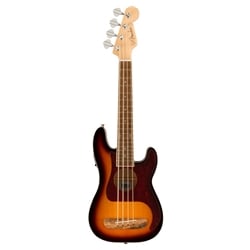 Fender Fullerton Precision Bass Uke, Walnut Fingerboard, Tortoiseshell Pickguard, 3-Color Sunburst