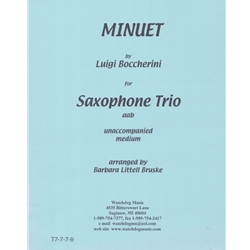 Minuet - Saxophone Trio (AAB)