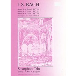 Bach Sonata Collection - Saxophone Trio (SAB)