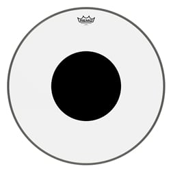 Remo 22" Controlled Sound Clear Black Dot Bass Drumhead - Top Black Dot