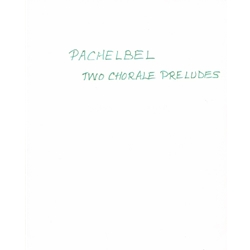 2 Chorale Preludes - Double Saxophone Trio