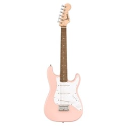 Fender Mini Stratocaster, Laurel Fingerboard, White Pickguard, Shell Pink