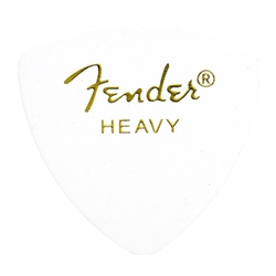 Fender 346 Shape Celluloid Guitar Picks, White, Heavy, 12-pack