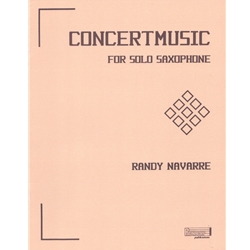 Concertmusic for Solo Saxophone